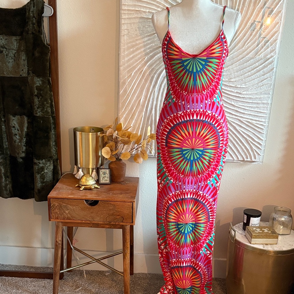 Mara Hoffman Lace up Back Maxi Dress - Picture 4 of 12